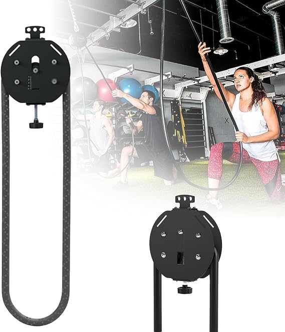 Endless Rope Trainer Premium Nylon Rope Climbing Machine for Full-Body Workout Pulley Cable System with Interval Resistance Training