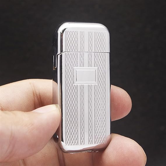 Portable ultra-thin lighter, metal soft flame butane lighter, grinding wheel ignition, adjustable flame, refillable and reusable, suitable for barbecue, candles, outdoor, the best gift for men (butane