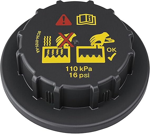 Radiator Pressure Cap, 9C3Z-8101-B, 9C3Z8101B,Coolant Reservoir Cap Replace RS-527, RS527,Fit for Ford 6.0 7.3 Powerstroke - Explorer F150 F250 F350 Mustang Taurus, Lincoln, Mercury
