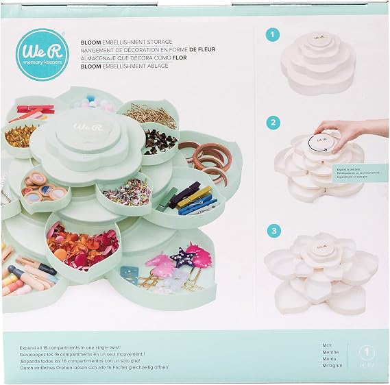 We R Bloom Embellishment Storage-Mint