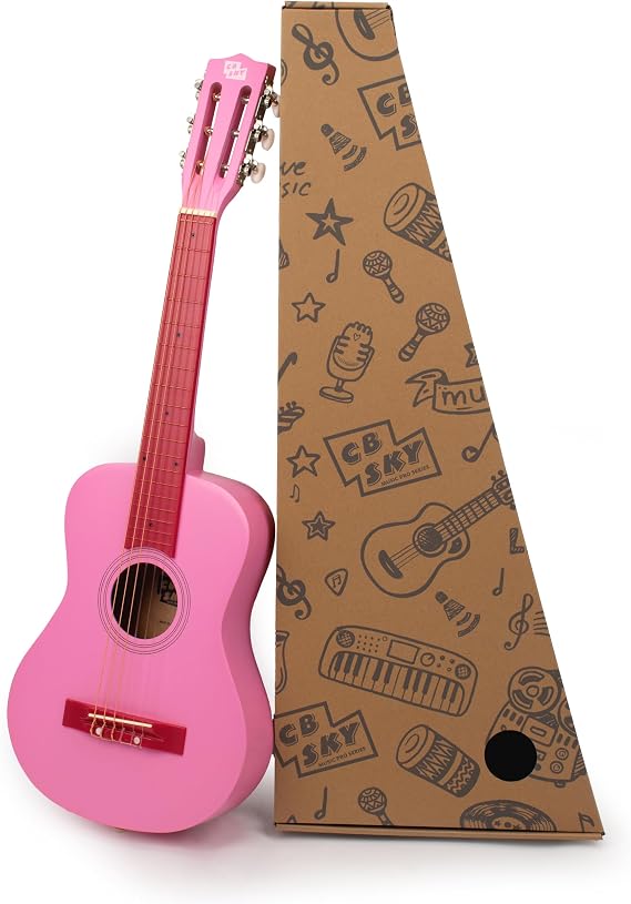 30" Wooden Classical Guitar for Kids/Boys/Girls/Beginners/Guitar for age 3-5 5-9