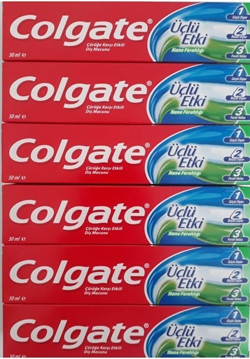 Colgate Üçlü Etkili Diş Macunu 50Ml 6Lı Paket