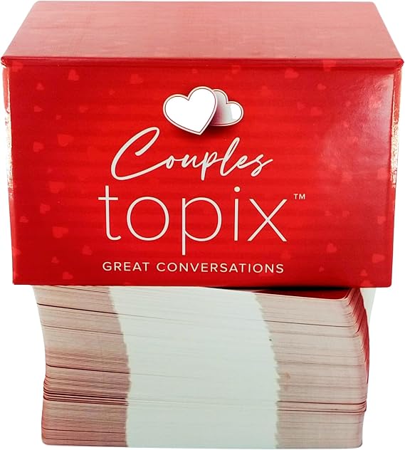 Better Me Couples Topix - 612 Conversation Starter Cards for Couples | Quality time conversation starters, fun date night idea, relationship gift