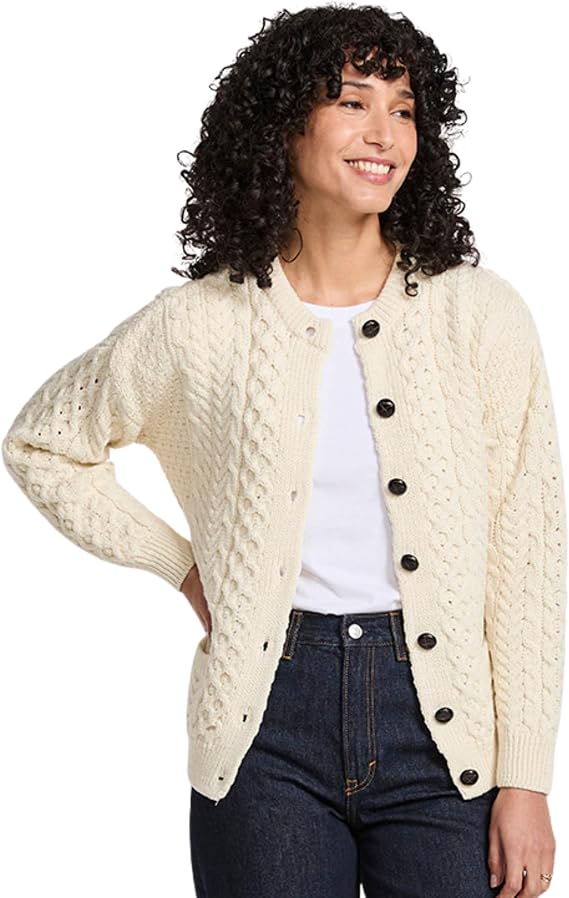 Aran Woollen Mills Women's Cardigan Cardigan (Pack of 1)