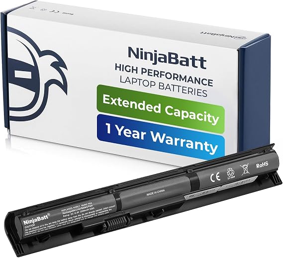 NinjaBatt 756743-001 Battery for HP V104 VI04 ProBook 450 G2 G3 Notebook | Fits Envy 14 15 17 Pavilion 756744-001 756478-851 756478-422 756478-421 4 cells 2200mAh 14.8V