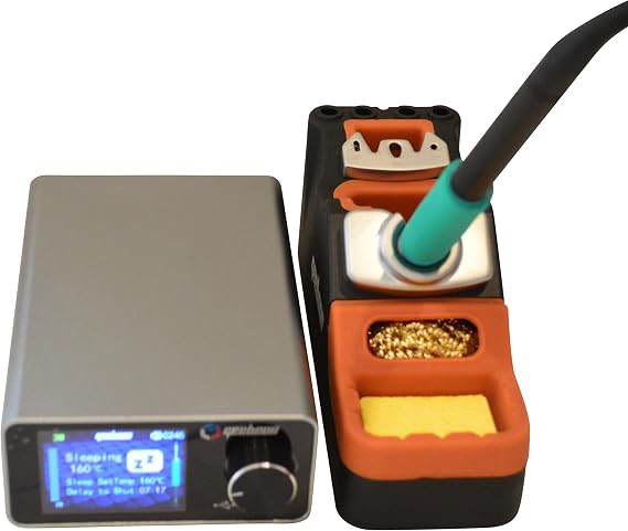 GEEBOON TC22 220W Soldering Station for 115/210/245/T12 Tip, 3 Soldering Tips (T245, SDC02)