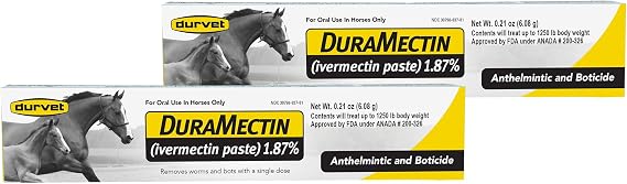 Duramectin (Ivermectin 1.87%) 6.08gm, 2 Count