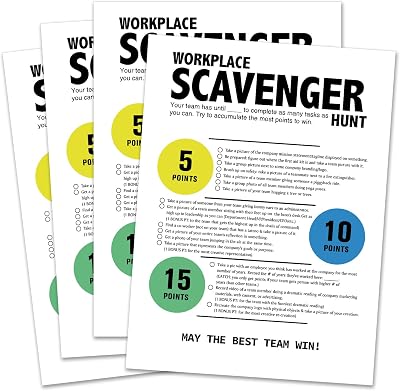 Work Party Photo Scavenger Hunt,Office Party Game & Ice Breaker Challenge,Workplace Scavenger Hunt,Team Building Games for Work Adults,Co-Worker Group Ice Breaker Game,Factory Team Building Game-Q3