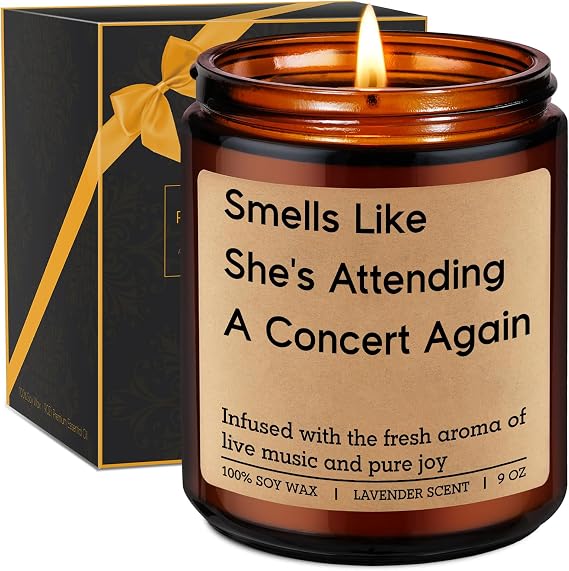 Miracu Candle, Gifts for Concert Lovers, Live Music Lover Gifts for Women