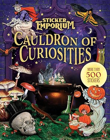 Sticker Emporium Cauldron of Curiosities - 500+ Exquisite Vintage Stickers for Scrapbooking, Journaling, Planners & Calendars and More. Includes 100 scrapbook pages