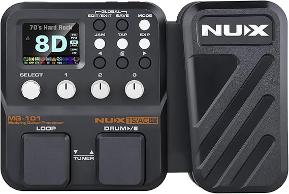 NU-X | MG-101 Multi-Effect Pedal: The Ultimate Tone Solution for Guitarists | Full Suite of Amplifier Tones and a Vast Array of Guitar and Bass Effects