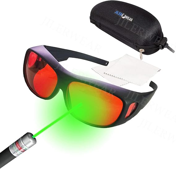 JILERWEAR 190nm-540nm professional laser protective eyewear, can be used for laser engraving, beauty spot removal