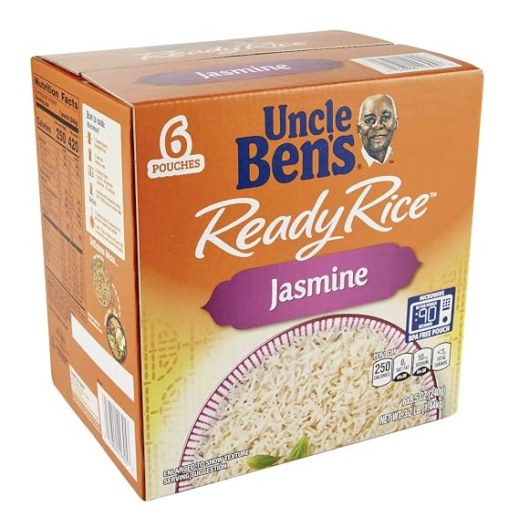 UNCLE BEN'S UNCLE BEN'S Jasmine Ready Rice 6 Pouches / 8.5 Ounce Net Wt 51 Ounce , 51 Ounce