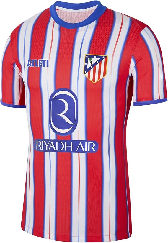 ATMadrid Home Jersey 24/25 Season Official ATMadrid Football Jersey Soft Comfortable Fabric Adult