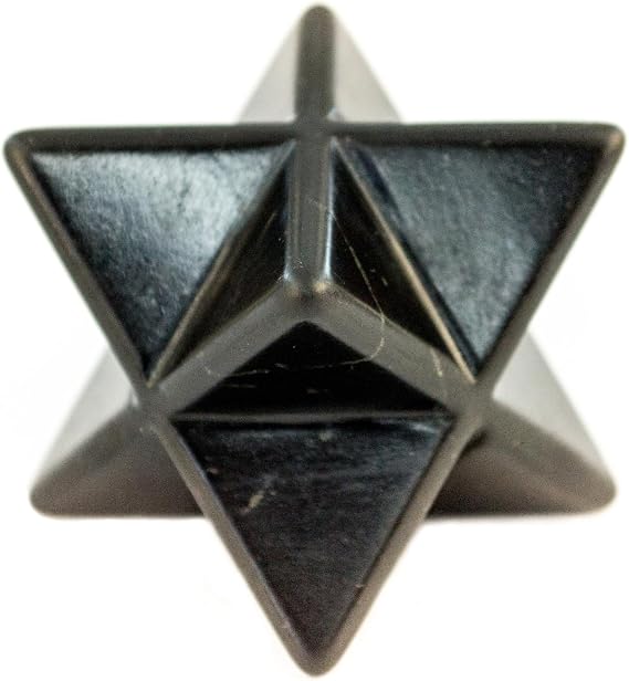 Merkaba Black Stone Shungite Sacred Star - S