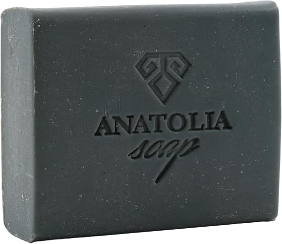 Anatolia Soap 1978 Mysia Koleksiyonu Aktif Karbon Sabunu Doğal Bitkisel Yağlardan oluşur Cildi Temizler, Kirlerden Arındırır. 125gr.