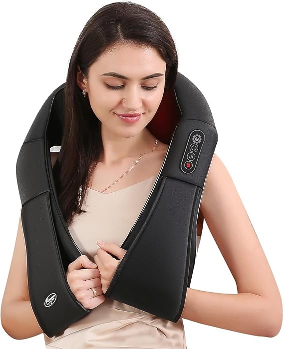 Careboda Shiatsu Neck and Back Massager with Soothing Heat