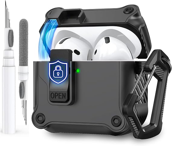 AhaStyle AirPods 4 Case Cover with Cleaning Kit Retro Game Console Design