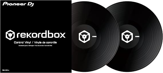 Pioneer DJ (PIONO) RB-VD1-K Pioneer DJ rekordbox Control Vinyl 2x, Black