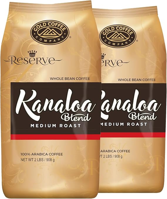 Hawaiian Gold Kona Whole Bean Coffee - 2 Pack (2 - 1 Lbs)