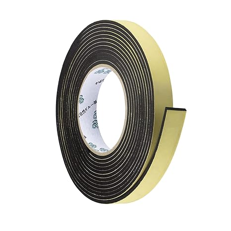 Car Speaker Sealing Tape - Foam Grip Tape,Soundproofing Waterproofing Insulation Foam Gasket Tape,2mm Thick-10mm Width-33Ft