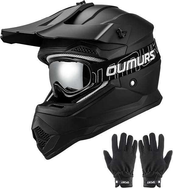 OUMURS Dirt Bike Helmet for Kids DOT Certified, Full Face Motocross Helmets