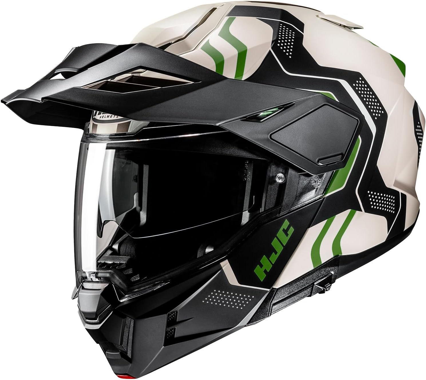 HJC HELMETSエイチジェイシーヘルメット Motorcycle Helmet System Flip-Up Offroad Integrated Sun Visor Ventilation Removable Interior i80 Very HJH278 GREENMC4SF L 58 - 59cm