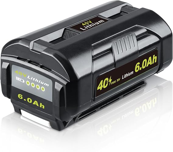 Masione 6.0Ah 40V Lithium Replacement for Ryobi Battery OP4040 OP4050A