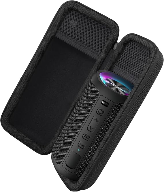 khanka Hard Travel Case for Ortizan IPX7 Portable Bluetooth Speaker,Black | EVA Hard Shell, Travel-Ready Portable Storage, Impact Resistant Protection, Water Resistant Protection, Protective Case Only