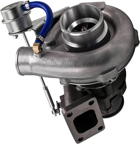 T3 T04E V-band Turbocharger +Turbo Manifold Compatible with BMW E39 E38 E36 E46 Z3 M52 M50 + Oil Line Kit