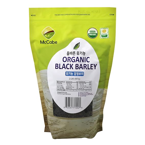 McCabe Organic Black Barley - Whole Grain Black Barley | USDA and CCOF Certified | Product of USA | 2 lbs (32 Oz)
