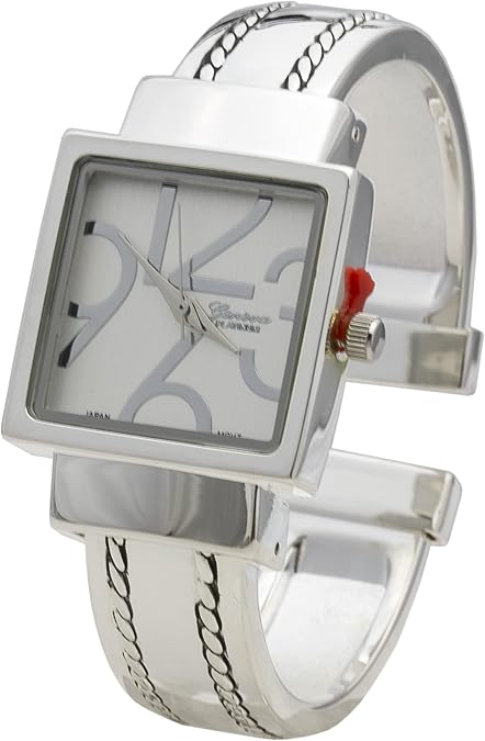 Collections Women's 27mm Square Case Modern Style Cuff Bangle Watch