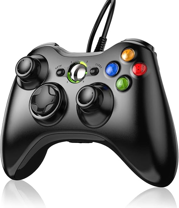 Xbox 360 Wired controller Gamepad Controller for Xbox 360(Black)