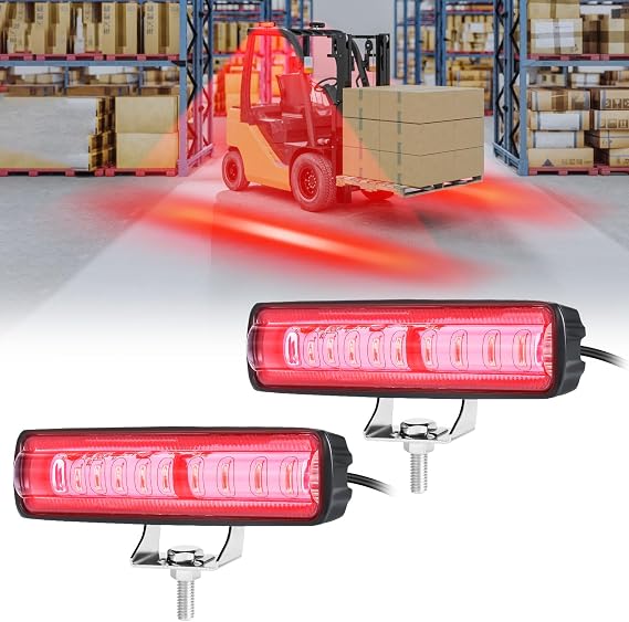 LED Red Spot Forklift Safety Light with Adjustable Bracket (2PCS)