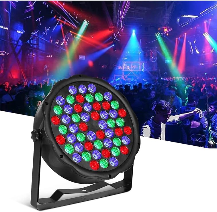 54 X 1,5W Led Par Boyama Işık Çok Renkli Disko Işıkları Projektör Işık 54 Ledli