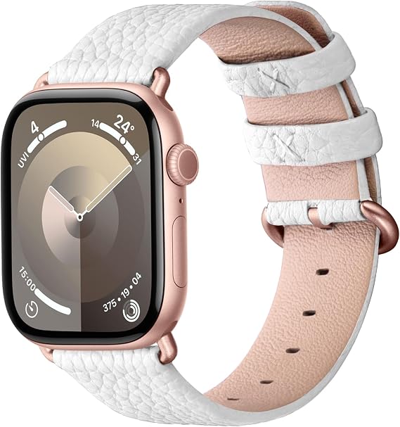 Fullmosa Leather Compatible with Apple Watch Band 49/46/45/54mm