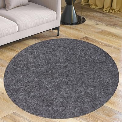 Waterproof Rug Pad Round 8-Foot Waterproof Non-Slip Rug Pad Non-Slip Rug Pads for All Floors and Finishes, Felt Pad for Hardwood Floors, Keeps Carpets in Place Soft and Safe 8TF