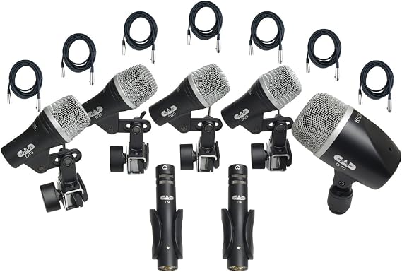 CAD Audio Stage 7 - 7-Piece Drum Mic Pack Set w/ 7 XLR Cables