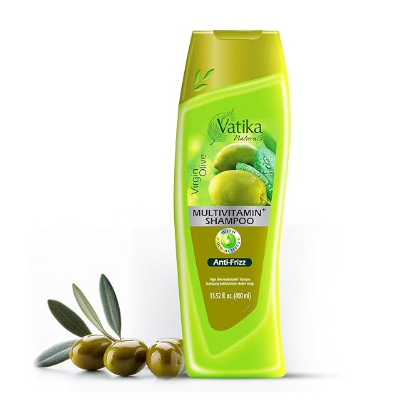 Vatika Naturals Nourishing Shampoo for Women, Daily Hair Care, Virgin Olive