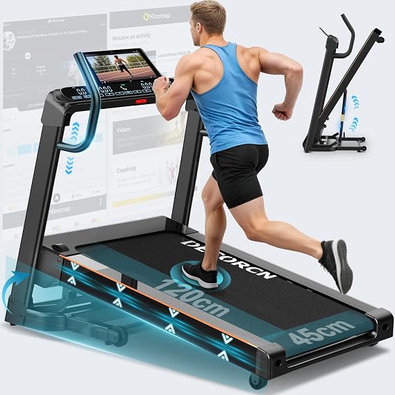 Treadmills for Home Foldable,4.5HP,20 Level Auto Incline,150KG Duty