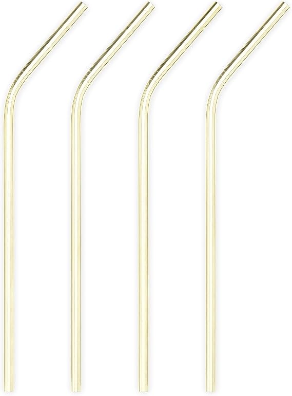 Gold Cocktail Straws by Viski