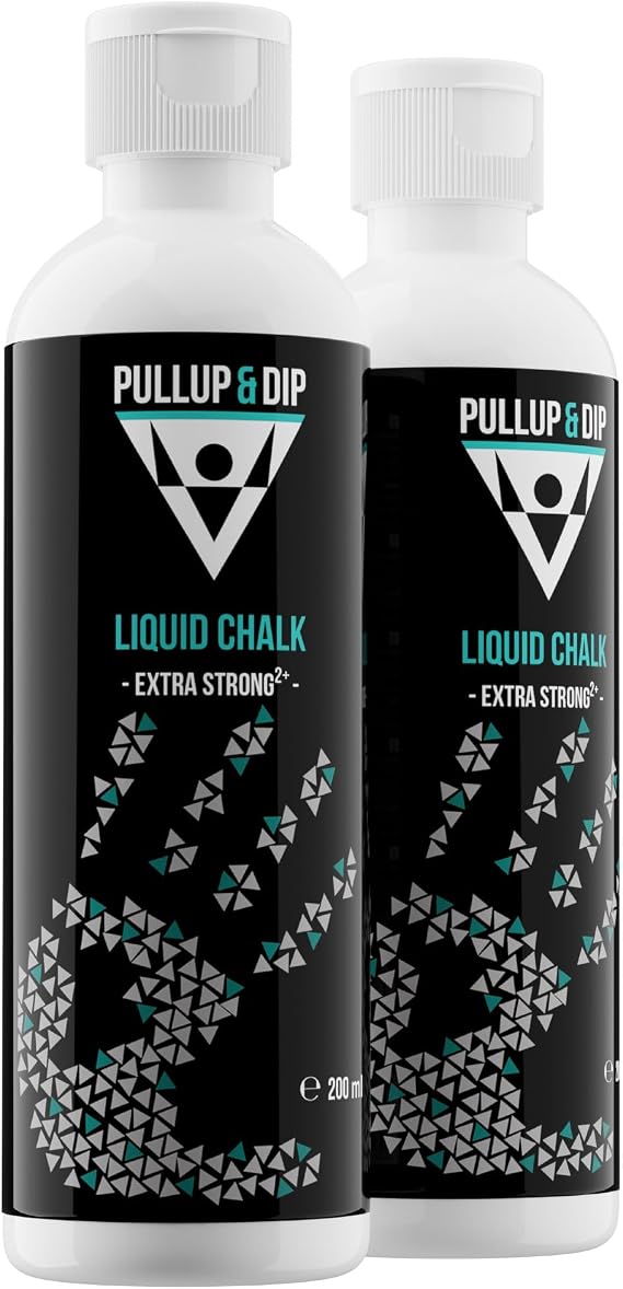 PULLUP & DIP Liquid Chalk Gym Chalk for Calisthenics, Climbing, Bouldering, Weightlifting, Gymnastics, Sweat-Free Grip, Sports Chalk Fast Drying,Extra Strong