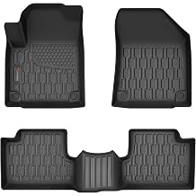 Floor Mats Compatible with JC 2016-2023, 1st & 2nd Row All Weather Protection Floor Liners, Black