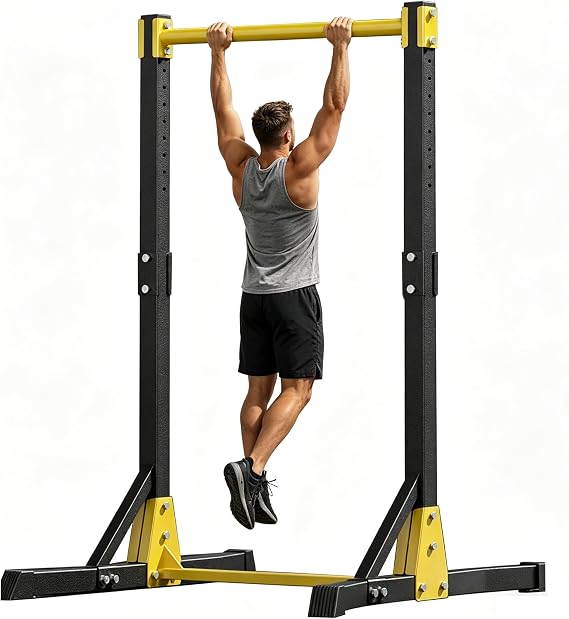 Pull Up Bar Free Standing, Portable Pull Up Station with 11 Height Levels, Heavy-Duty Pulls Ups Bars for Home Gym, Pulls Ups Stand Station, Upper Body, Core & Strength Training 180Kg