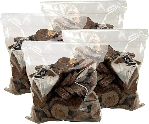 200 Count- Jiffy 7 Peat Soil 36mm ~ Standard ~ Pellets Seeds Starting Plugs: Indoor Seed Starter- Start Planting Indoors for Transplanting to Garden or Planter Pot | Indoor Seed Starter- Start Planting Indoors for Transplanting to Garden or Planter Pot
