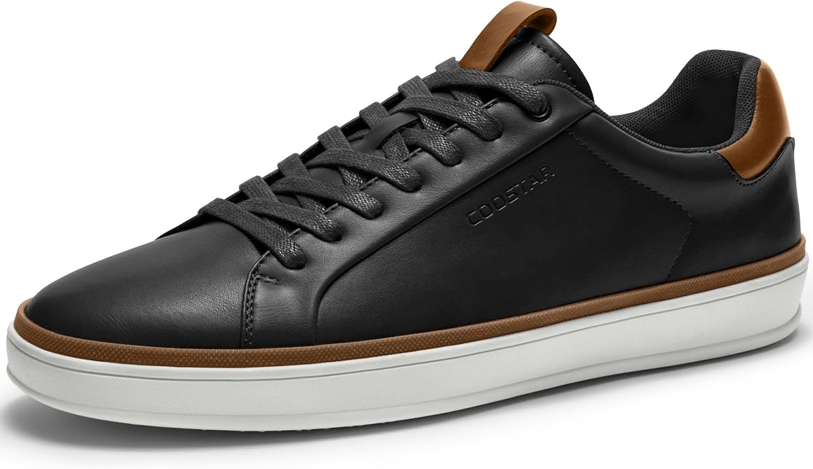 Coostar Mens Casual Shoes Comfortable Dress Sneakers Classic Lace-up Shoe Lightweight