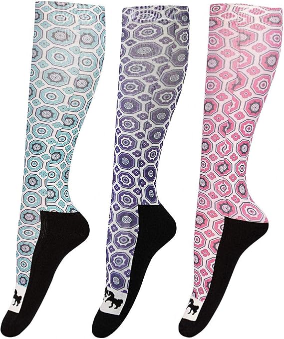 Equine Couture Kelsey Padded Boot Socks- 3 Pack