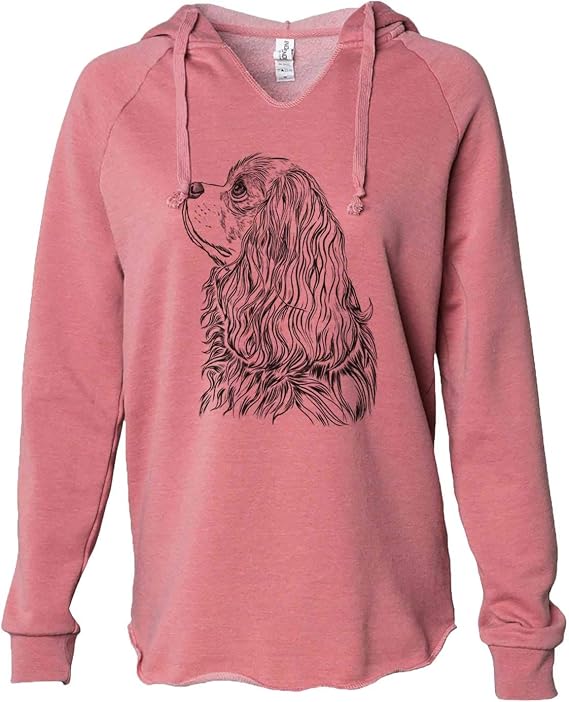 Inkopious Cavalier King Charles Spaniel Profile - Women's Cali Wave Hooded Sweatshirt
