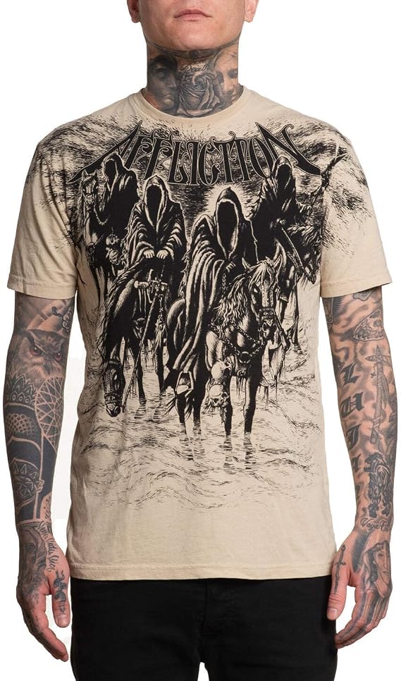 Affliction Men's T-Shirt Black Hunt
