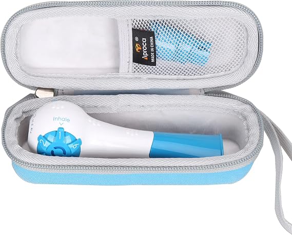 Case for THE BREATHER Natural Breathing Exerciser Trainer -Blue (Case Only)
